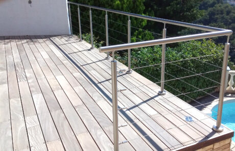 GARDE CORPS INOX BARRIERE PISCINE